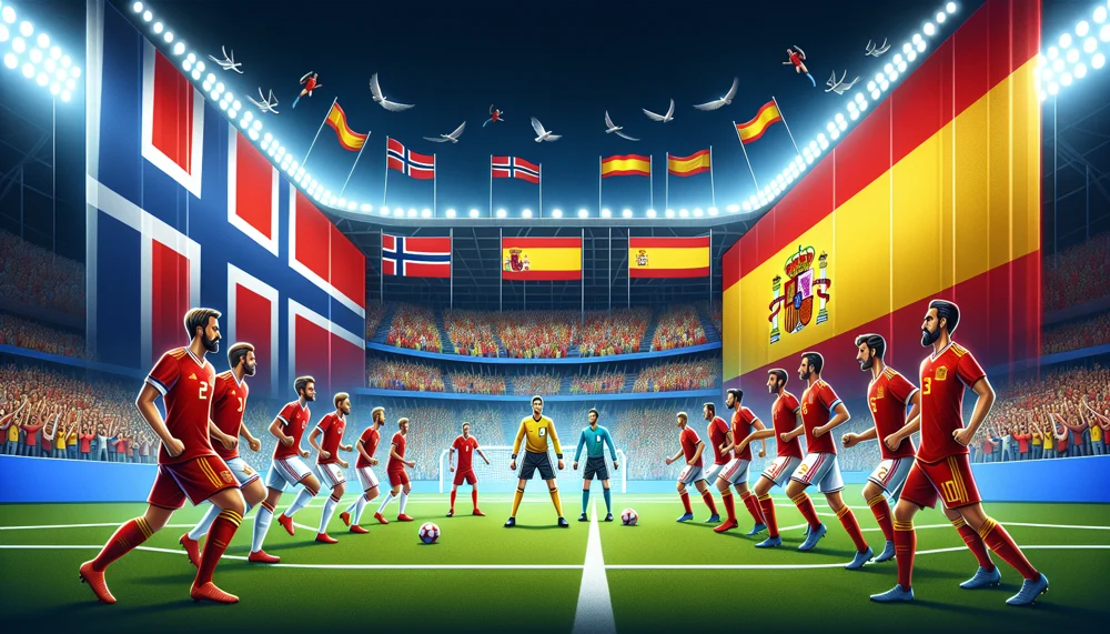 Formazioni Nazionale Di Calcio Della Norvegia - Nazionale Di Calcio Della Spagna