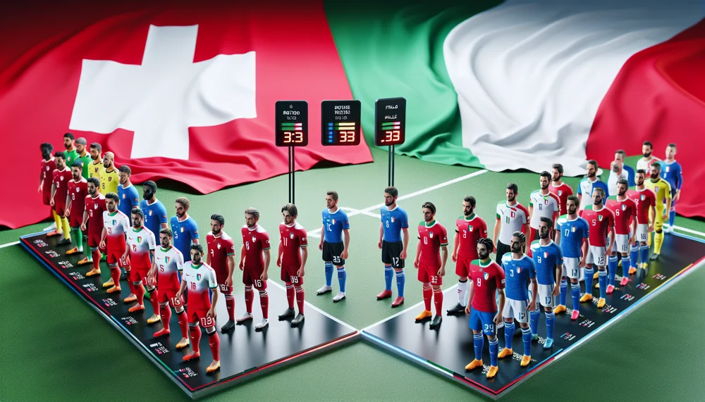Valutazioni Giocatori Nazionale Di Calcio Della Svizzera - Nazionale Di Calcio Dell'Italia
